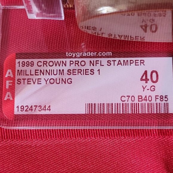 GRADED AND SEALED, 1999 CROWN PRO, N.F.L. MILLENIUM SERIES 1, STEVE YOUNG!!! - Picture 5 of 6